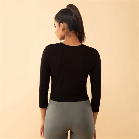 Nykd All Day Twist Tee-NYAT222-Jet Black – Nykd by Nykaa