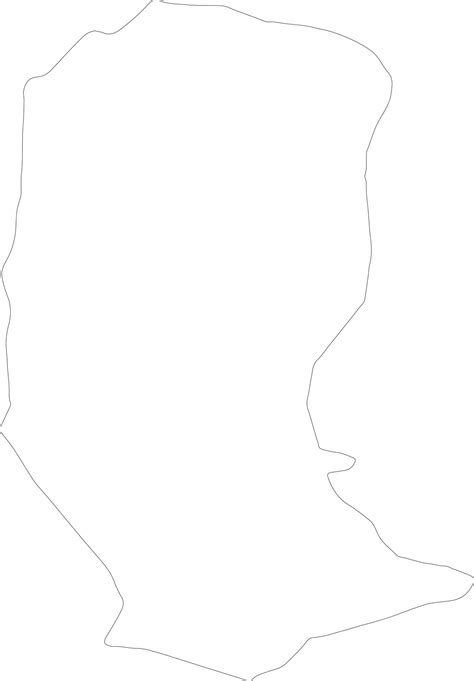 Mapa de contorno de Tashi Yangtse, no Butão | Vetor Premium