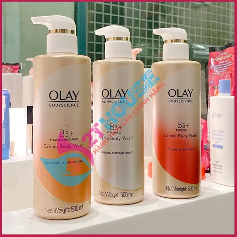 Sữa tắm Olay Thái Lan trắng da dưỡng ẩm chống lão háo phục hồi toàn ...