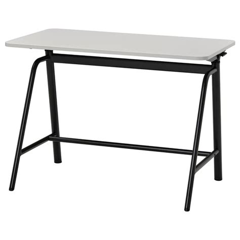 GLADHÖJDEN desk sit/stand, light grey/anthracite, 100x60 cm (393/8x235 ...