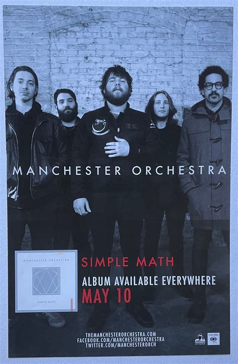 Manchester Orchestra Simple Math 11x17 Poster - Etsy | Manchester ...