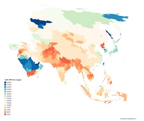 Gdp Map Asia
