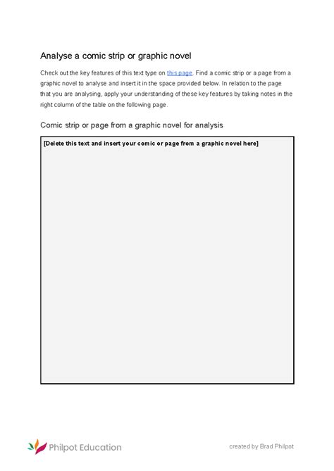 Analysis of Comic Strips & Graphic Novels: Key Features & Techniques ...