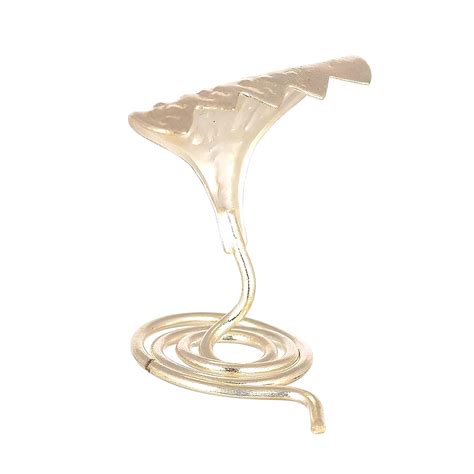 Buy Jinali gems Metal with Silver Plated Five Headed Snake -Naga Idol ...