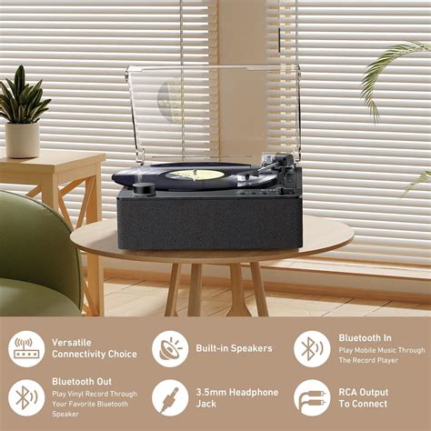 MYKESONIC Fully Automatic Record Player, Bluetooth Belt Drive India | Ubuy