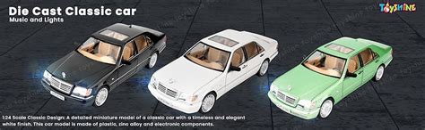 Toyshine 1:24 Scale Die Cast Classic Model Car with Music and Lights ...