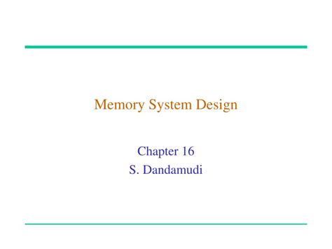 Memory System Unit 的图像结果