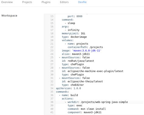 3.3.3.4. ワークスペースへのコマンドの追加 | エンドユーザーガイド | Red Hat CodeReady Workspaces ...