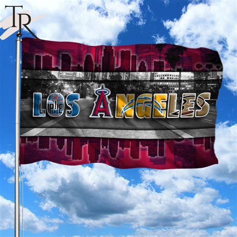 Los Angeles 1 With Teams From Major League Sports Flag - Torunstyle