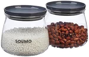 Buy Amazon Brand - Solimo Plastic Storage Jar and Container Set I Air ...