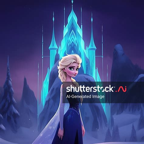 Frozen Arendale Castle Elsa AI-generated image 2504176727 | Shutterstock