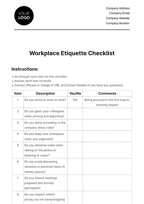 Workplace Etiquette Examples 的图像结果