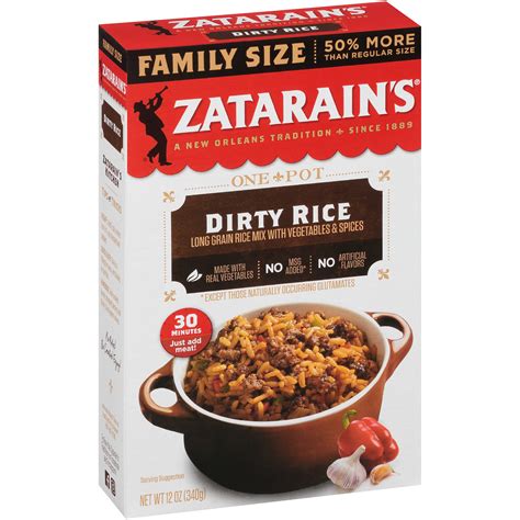 Zatarain's Family Size Dirty Rice, 12 oz (Pack of 12) BB:(OCT/15/2025))**