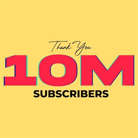 10 Mio. Abonnenten feiern Grußbanner-Vektorillustration | Premium Vektor