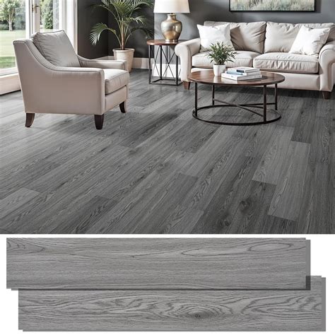 Peel and Stick Floor Tile, Self Adhesive Vinyl Plank Flooring Wood ...
