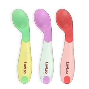 Luvlap Heat Sensing Baby Spoon Set Of 3, Bpa Free Material With Food ...