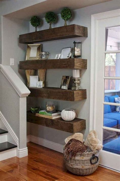 how to decorate living room shelves