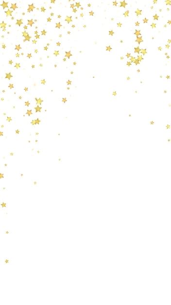 Magic stars vector overlay gold stars scattered | Premium Vector