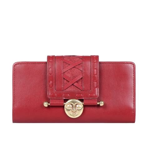 Buy Red Jadis W2 Bi-Fold Wallet Online - Hidesign