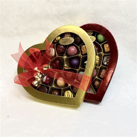 24 Piece Truffle Heart Box | Chocolate Gifts by Piece, Love & Chocolate