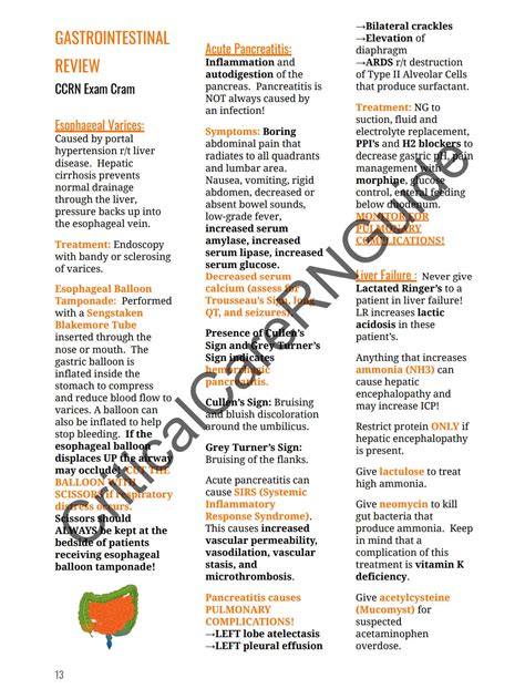 CCRN Study Guide - Etsy