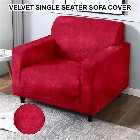 Buy CORTINA Velvet 1-Seater Sofa Cover from Cortina at just INR 2499.0