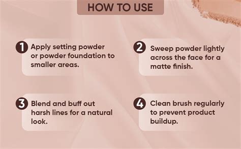 VEGA Powder Brush with Soft Synthetic Hair, Rose Gold, Face Powder ...