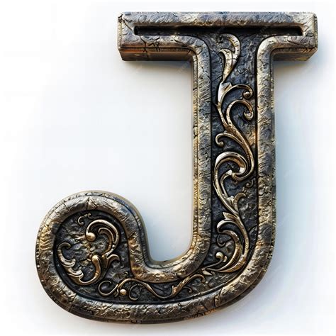 Premium Photo | Digital artwork of j symbol isolated on white background high quality high ...