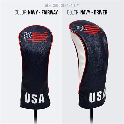 Buy USA Golf Head Covers for Driver & Fairway Woods - Premium Leather ...