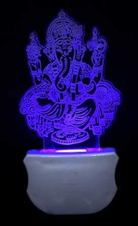 Buy FLOSTON The Lord Ganesh 3D Illusion Night Lamp is Extremely Cool ...