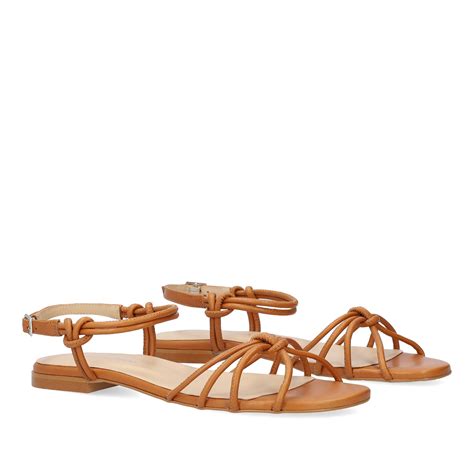 Brown leather flat sandals - Women, Sandals, Women, Flat Shoes ...