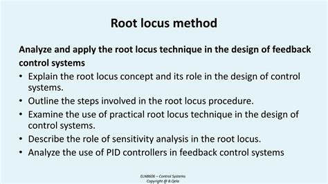 Image result for The General Root Locus Method