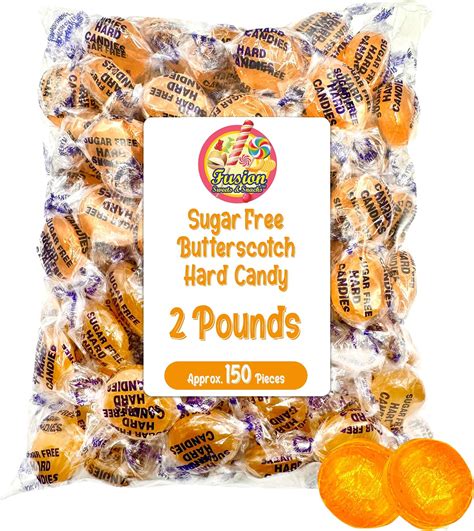Amazon.com : Sugar Free Butterscotch Hard Candy Arcor - 2LB Bag (About ...