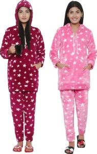 PALIVAL Women Printed Pink Night Suit Set Price in India - Buy PALIVAL ...