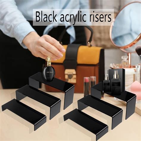 HAOWUJIN KOSKWKREO Acrylic Risers for Display, 6 Pc Black India | Ubuy