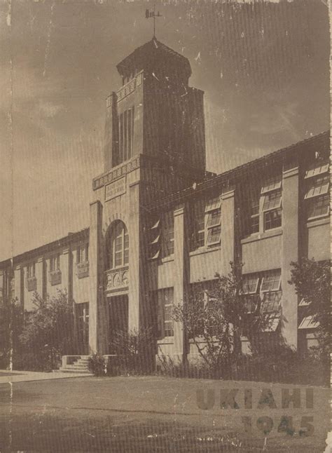 1945 yearbook from Ukiah High School from Ukiah, California for sale