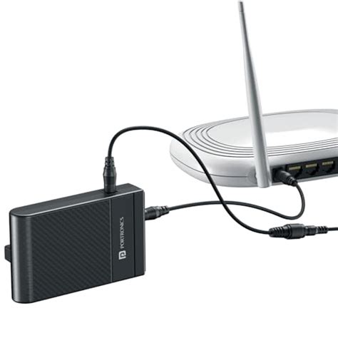 Portronics Power Plus II Mini UPS For 12V-3A WiFi Router Broadband ...