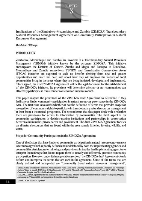 Transboundary natural resources management | PDF
