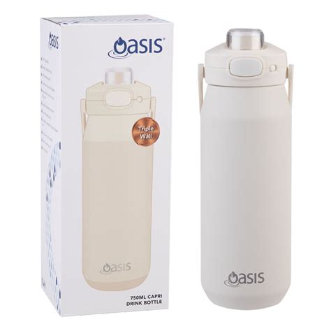 Oasis Ceramic Stainless Steel Triple Wall Capri Quick Release Drink Bo – The Planet Traveller