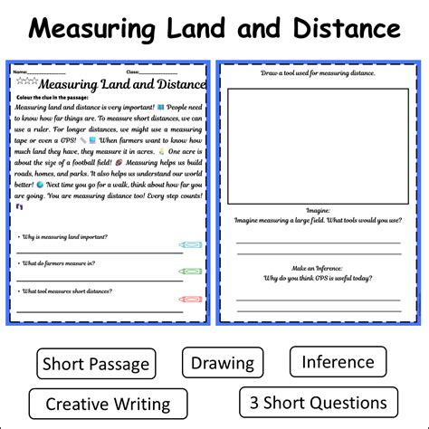 Measuring Land and Distance | Short Reading Comprehension Creative Wor ...