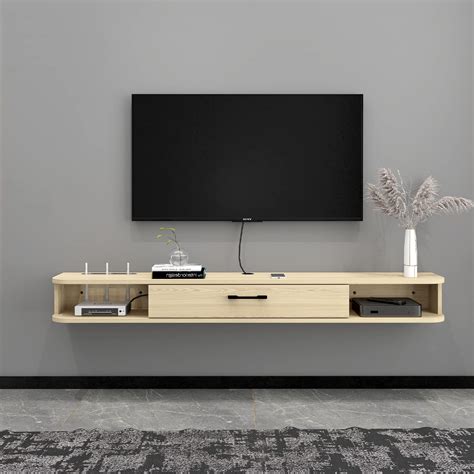 Floating Media Console With Doors at James Mccauley blog
