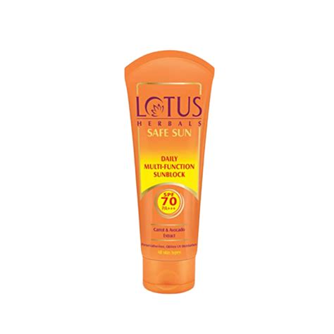 Buy Lotus Herbals Safe Sun Daily Multi Function Sunblock Spf 70 PA ...