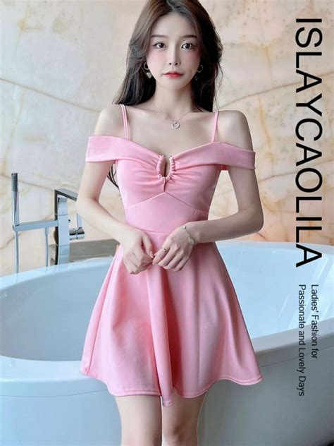 【楽天市場】EJ8 ナルシス ストラップ ワンピース キャミソール フリル フレア ミニ クラブドレス レディース：アイラカリラ