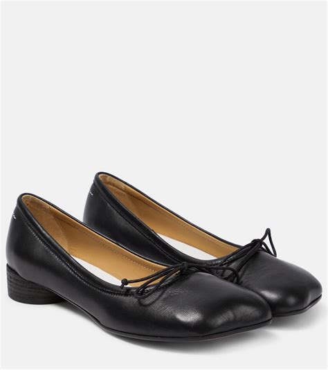 MM6 Maison Margiela Leather ballet flats MM6 Maison Margiela