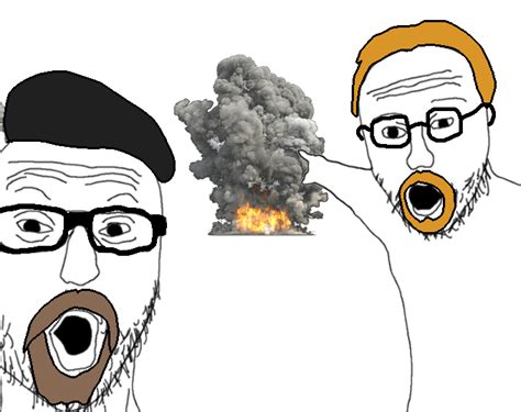 soyjak point (mythbusters) | Two Soyjaks Pointing | Know Your Meme