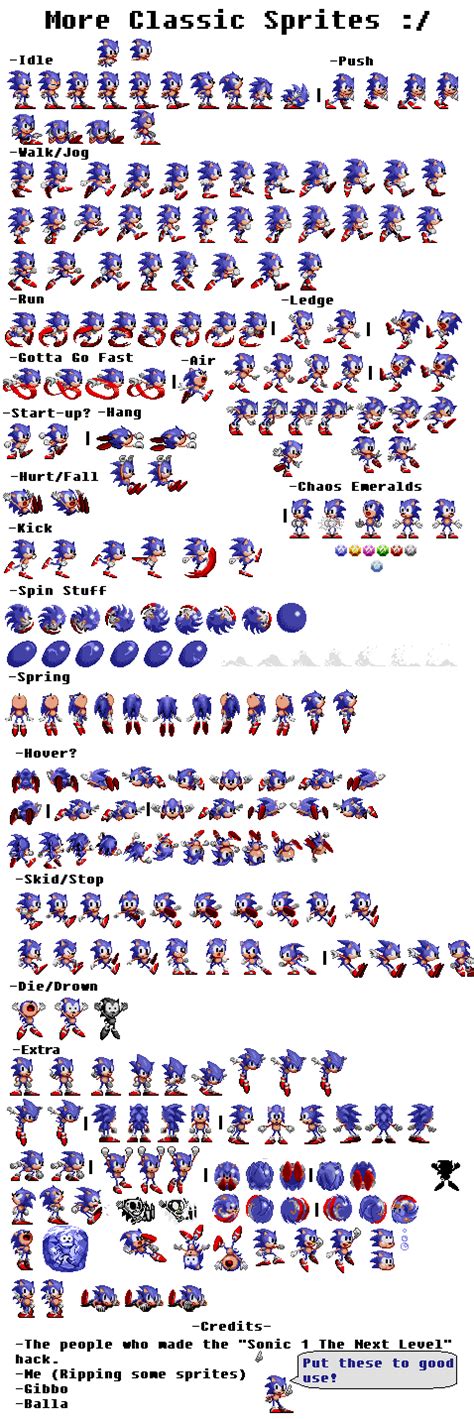 Classic Metal Sonic Sprites