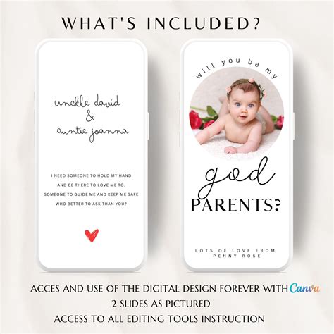 Will You Be My Godparents Proposal Invitation Video Godparent Proposal ...