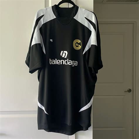 Authentic Balenciaga logo print soccer jersey | Balenciaga clothes ...