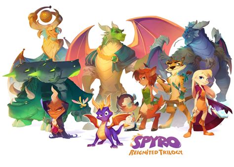 Spyro Characters Concept Art from Spyro Reignited Trilogy | Spyro the ...