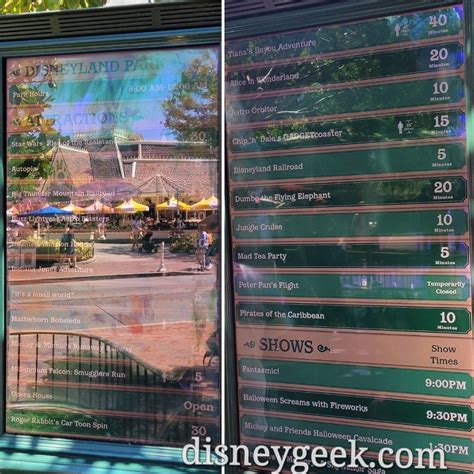 Disneyland Wait Times at 12:38pm - The Geek's Blog @ disneygeek.com